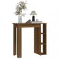 Preview: Bartisch mit Regal Braun Eiche 102x50x103,5 cm Holzwerkstoff