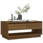 Preview: Couchtisch Braun Eichen-Optik 102,5x55x44 cm Holzwerkstoff