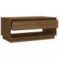 Preview: Couchtisch Braun Eichen-Optik 102,5x55x44 cm Holzwerkstoff