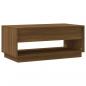 Preview: Couchtisch Braun Eichen-Optik 102,5x55x44 cm Holzwerkstoff