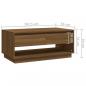 Preview: Couchtisch Braun Eichen-Optik 102,5x55x44 cm Holzwerkstoff