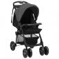 Preview: ARDEBO.de - 2-in-1 Kinderwagen Dunkelgrau und Schwarz Stahl