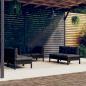 Preview: ARDEBO.de - 6-tlg. Garten-Lounge-Set mit Kissen Kiefer Massivholz