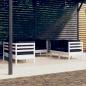 Preview: ARDEBO.de - 6-tlg. Garten-Lounge-Set mit Kissen Massivholz Kiefer