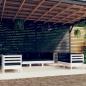 Preview: ARDEBO.de - 7-tlg. Garten-Lounge-Set mit Kissen Kiefer Massivholz