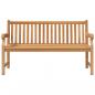 Preview: Gartenbank 150 cm Massivholz Teak