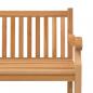 Preview: Gartenbank 150 cm Massivholz Teak