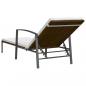 Preview: Sonnenliegen 2 Stk. mit Tisch Poly Rattan Braun