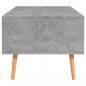 Preview: Couchtisch Betongrau 100x49,5x43 cm Holzwerkstoff