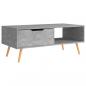 Preview: Couchtisch Betongrau 100x49,5x43 cm Holzwerkstoff