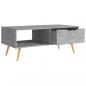 Preview: Couchtisch Betongrau 100x49,5x43 cm Holzwerkstoff