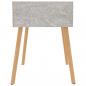 Preview: Nachttisch Betongrau 40x40x56 cm Holzwerkstoff