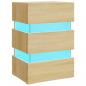 Preview: LED-Nachttisch Sonoma-Eiche 45x35x67 cm Holzwerkstoff