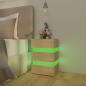 Preview: LED-Nachttisch Sonoma-Eiche 45x35x67 cm Holzwerkstoff