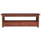 Preview: TV-Schrank Braun 115x30x40 cm Massivholz Mahagoni