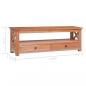 Preview: TV-Schrank 115x30x40 cm Massivholz Mahagoni