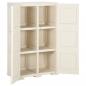 Preview: Kunststoffschrank 79x43x125 cm Holzdesign Vanilleeis