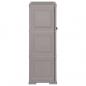 Preview: Kunststoffschrank 79x43x125 cm Holzdesign Grau