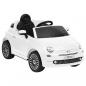 Preview: ARDEBO.de - Kinder-Elektroauto Fiat 500 Weiß