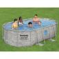 Preview: ARDEBO.de - Bestway Power Steel Swimmingpool-Set 427x250x100 cm