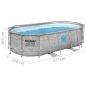 Preview: Bestway Power Steel Swimmingpool-Set 427x250x100 cm