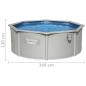 Preview: Bestway Hydrium Oberirdisches Frame-Pool Rund 360x120 cm