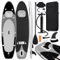 Preview: ARDEBO.de - SUP-Board-Set Aufblasbar Schwarz 300x76x10 cm