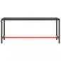 Preview: Werkbankgestell Mattschwarz und Mattrot 190x50x79 cm Metall