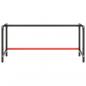 Preview: Werkbankgestell Mattschwarz und Mattrot 180x57x79 cm Metall