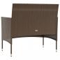 Preview: 8-tlg. Garten-Lounge-Set mit Auflagen Poly Rattan Braun