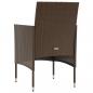 Preview: 8-tlg. Garten-Lounge-Set mit Auflagen Poly Rattan Braun