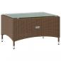 Preview: 8-tlg. Garten-Lounge-Set mit Auflagen Poly Rattan Braun