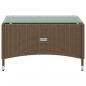 Preview: 16-tlg. Garten-Lounge-Set mit Auflagen Poly Rattan Braun