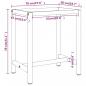 Preview: Werkbankgestell Mattschwarz und Mattrot 70x50x79 cm Metall 