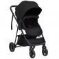 Preview: 3-in-1 Kinderwagen Anthrazit und Schwarz Stahl