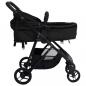 Preview: 3-in-1 Kinderwagen Anthrazit und Schwarz Stahl