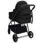 Preview: 3-in-1 Kinderwagen Anthrazit und Schwarz Stahl