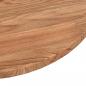 Preview: Runde Tischplatte Hellbraun Ø50x1,5 cm Behandeltes Eichenholz