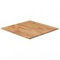 Preview: ARDEBO.de - Tischplatte Quadratisch Hellbraun 40x40x1,5cm Behandelte Eiche