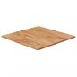 Preview: ARDEBO.de - Tischplatte Quadratisch Hellbraun 60x60x1,5cm Behandelte Eiche