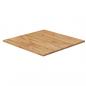 Preview: ARDEBO.de - Tischplatte Quadratisch Hellbraun 80x80x1,5cm Behandelte Eiche