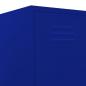 Preview: Schließfachschrank Marineblau 35x46x180 cm Stahl