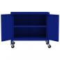 Preview: Lagerschrank Marineblau 60x35x56 cm Stahl