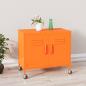 Preview: ARDEBO.de - Lagerschrank Orange 60x35x56 cm Stahl