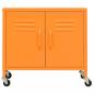 Preview: Lagerschrank Orange 60x35x56 cm Stahl