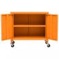 Preview: Lagerschrank Orange 60x35x56 cm Stahl