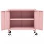 Preview: Lagerschrank Rosa 60x35x56 cm Stahl