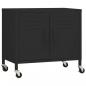 Preview: Lagerschrank Schwarz 60x35x56 cm Stahl