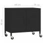 Preview: Lagerschrank Schwarz 60x35x56 cm Stahl