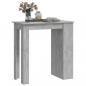 Preview: Bartisch mit Regal Betongrau 102x50x103,5 cm